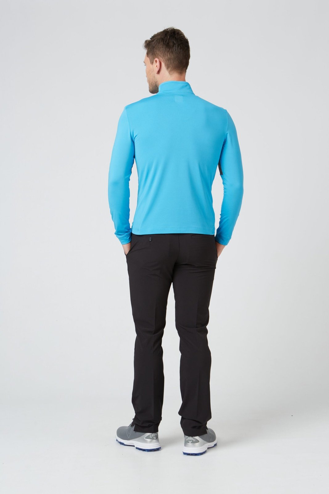 Callaway Aquapel Mixed Media 1/2-Zip Golf Sweater CGKFC004