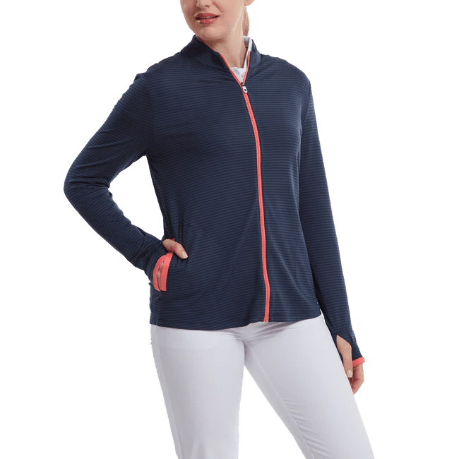 FootJoy Ladies Tonal Stripe Golf Mid Layer 88472
