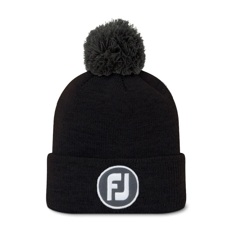 FootJoy Solid Pom Pom Golf Beanie FH22BSPOM