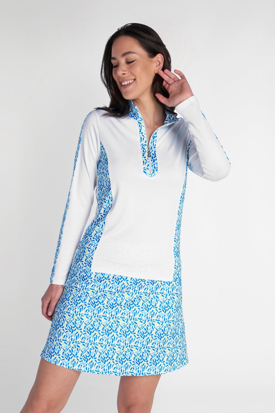 Green Lamb Ladies Kelsey Printed Flared Golf Skort SG22935