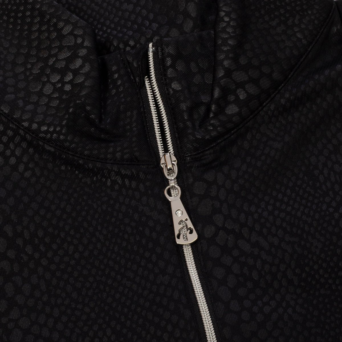 Green Lamb Ladies Kennedy Snakeskin 1/4 Zip Golf Top AG22942