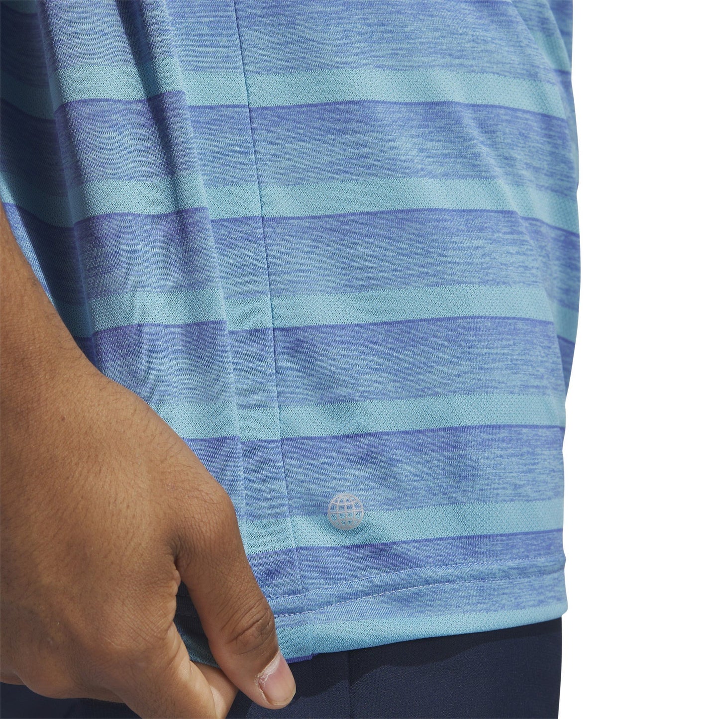 adidas 2-Colour Stripe Golf Polo Shirt HR8009