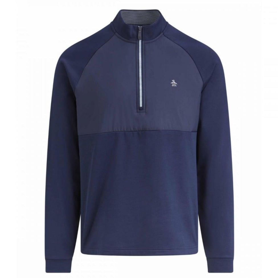 Original Penguin Mixed Media 1/4-Zip Golf Top OGKSB053GG