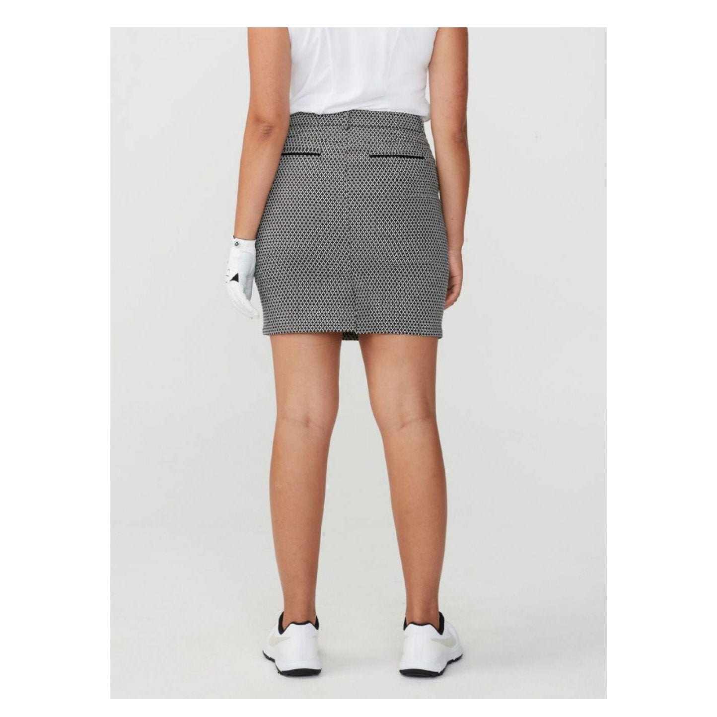 Rohnisch ladies Smooth Golf Skort 110183 black/white/check