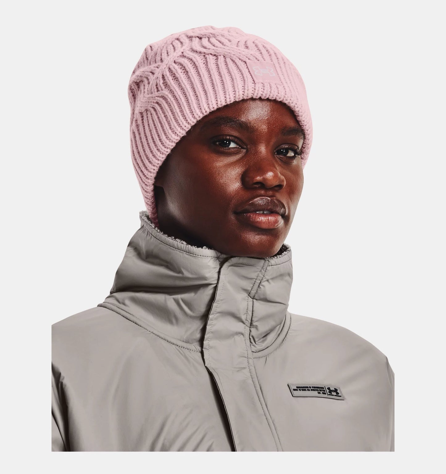 Under Armour Ladies Halftime Cable Knit Golf Beanie 1373099