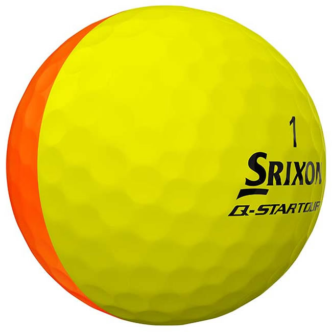 Srixon Q Star Tour Golf Balls Divide | Yellow/Orange