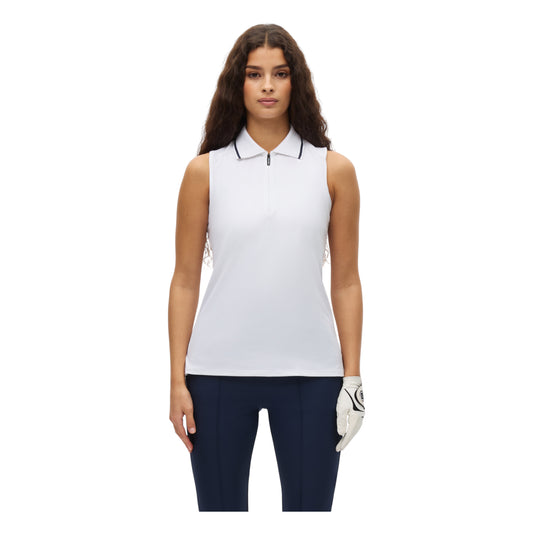 Rohnisch Ladies Rib Sleeveless Golf Polo Shirt 000987
