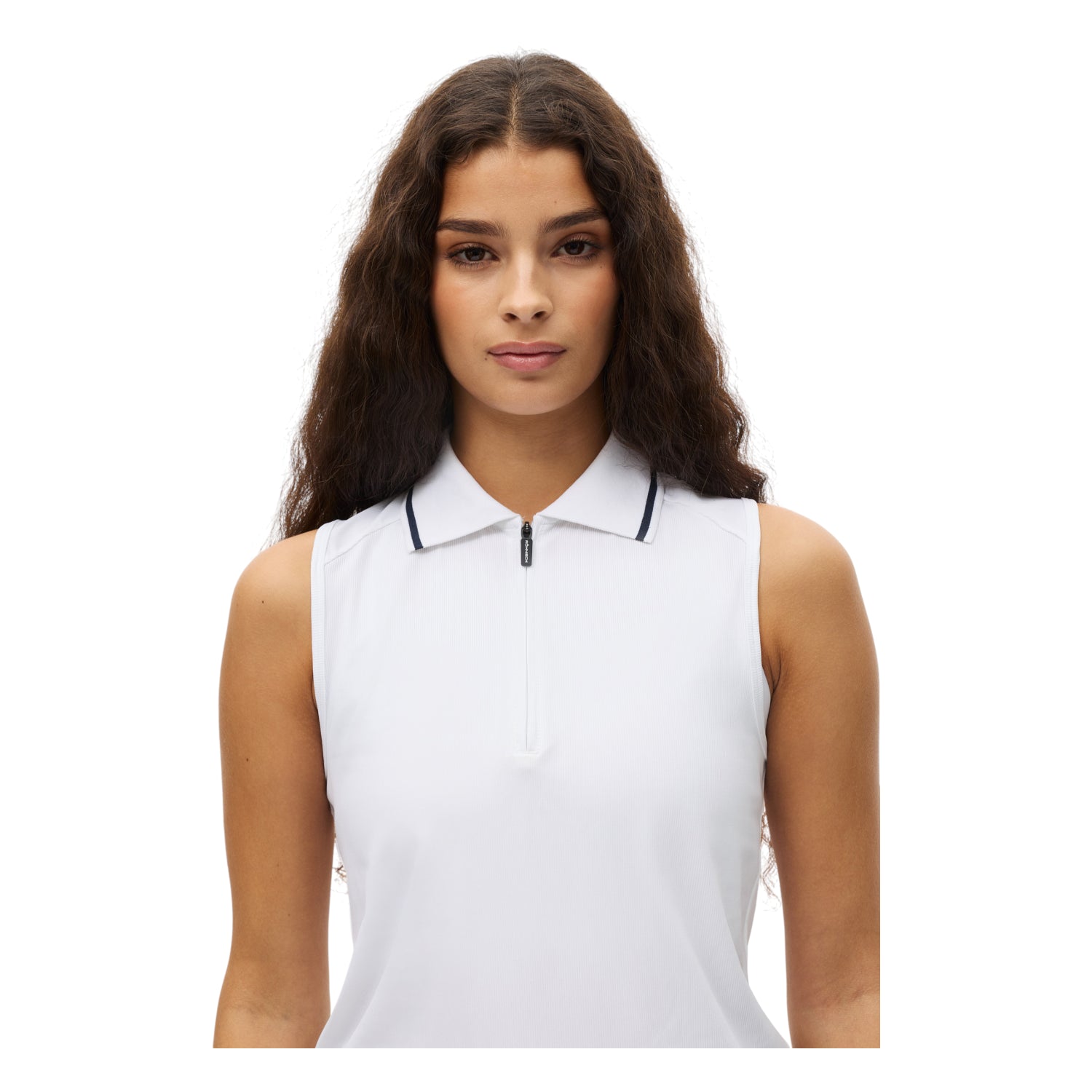 Rohnisch Ladies Rib Sleeveless Golf Polo Shirt 000987