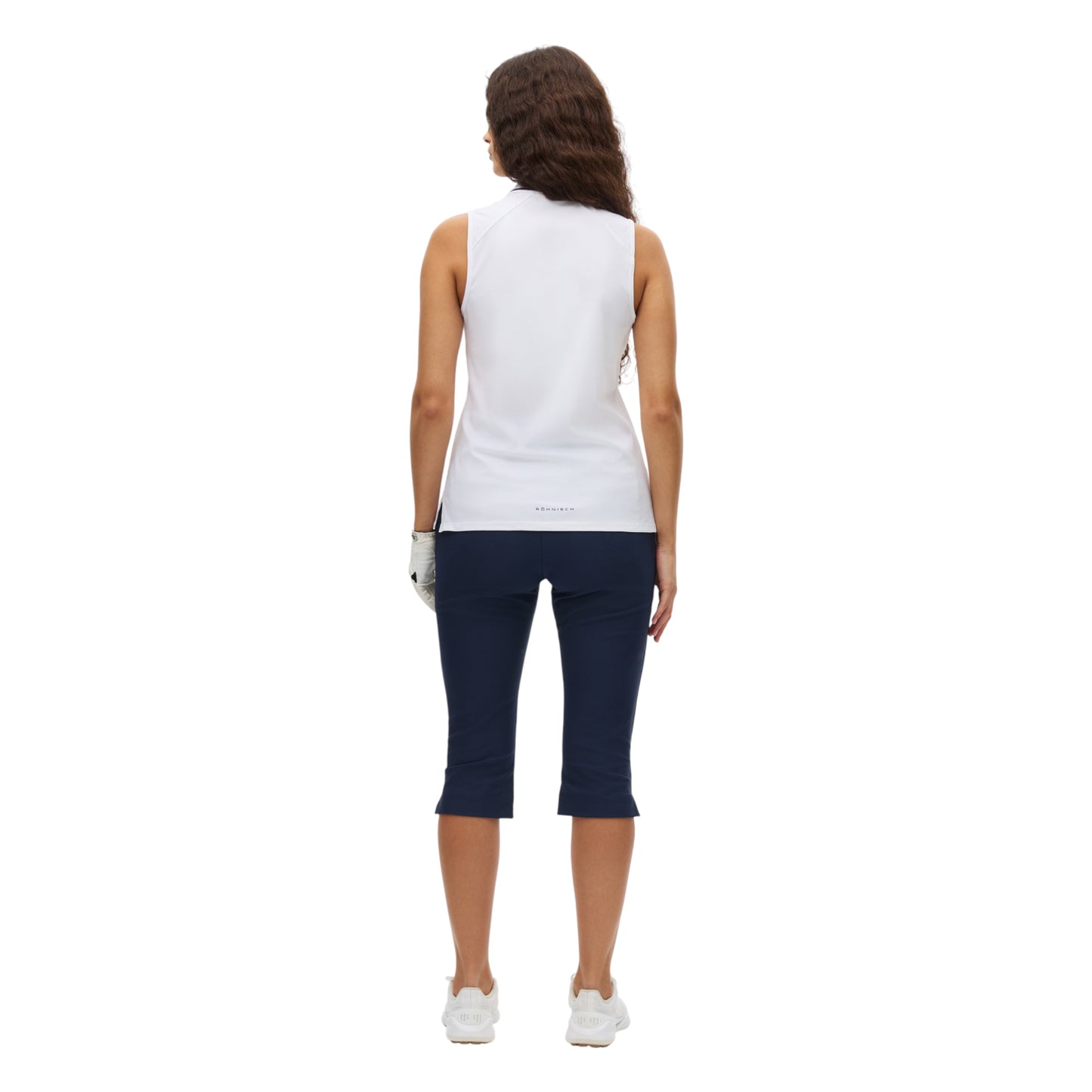 Rohnisch Ladies Rib Sleeveless Golf Polo Shirt 000987