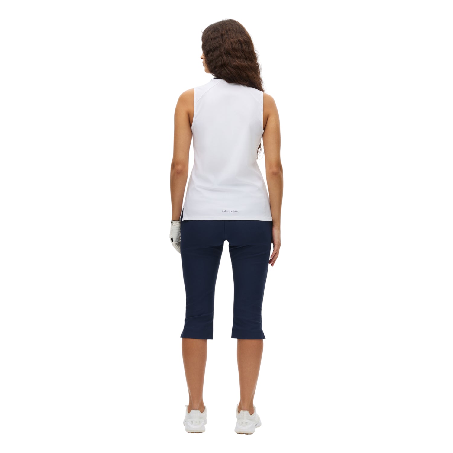 Rohnisch Ladies Rib Sleeveless Golf Polo Shirt 000987