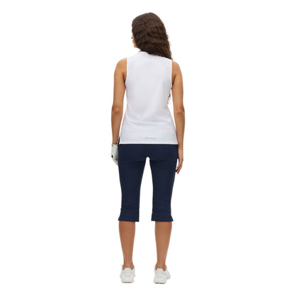 Rohnisch Ladies Rib Sleeveless Golf Polo Shirt 000987