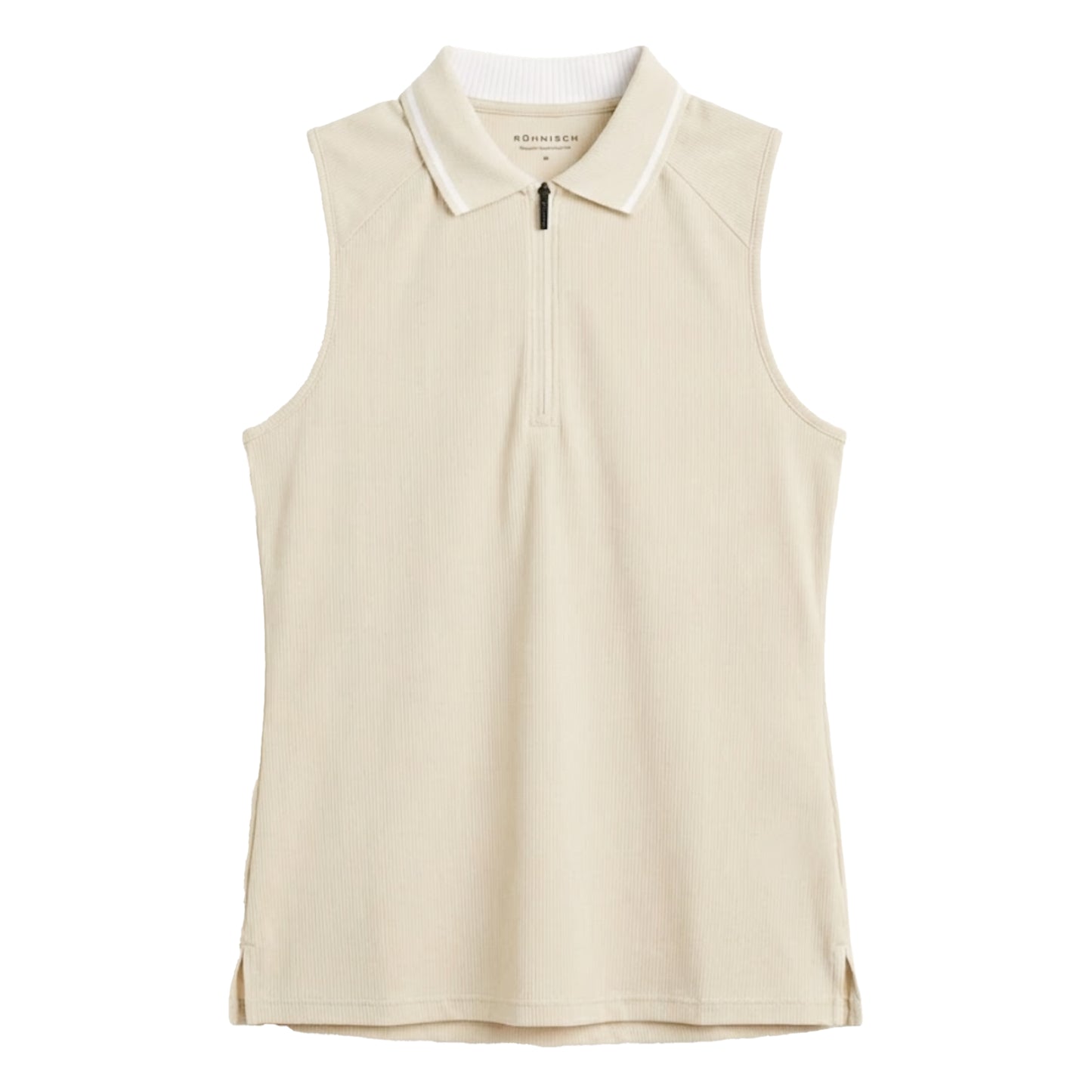 Rohnisch Ladies Rib Sleeveless Golf Polo Shirt 000987