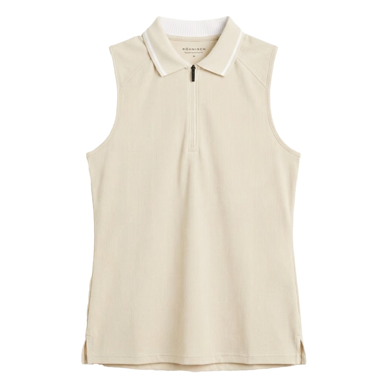 Rohnisch Ladies Rib Sleeveless Golf Polo Shirt 000987