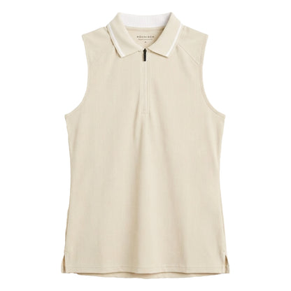 Rohnisch Ladies Rib Sleeveless Golf Polo Shirt 000987