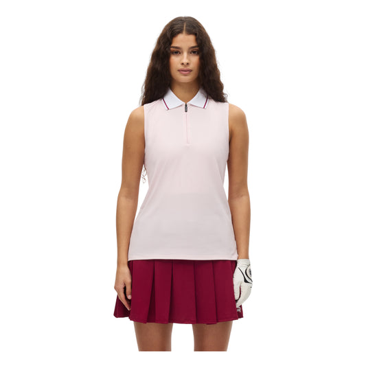 Rohnisch Ladies Rib Sleeveless Golf Polo Shirt 000987