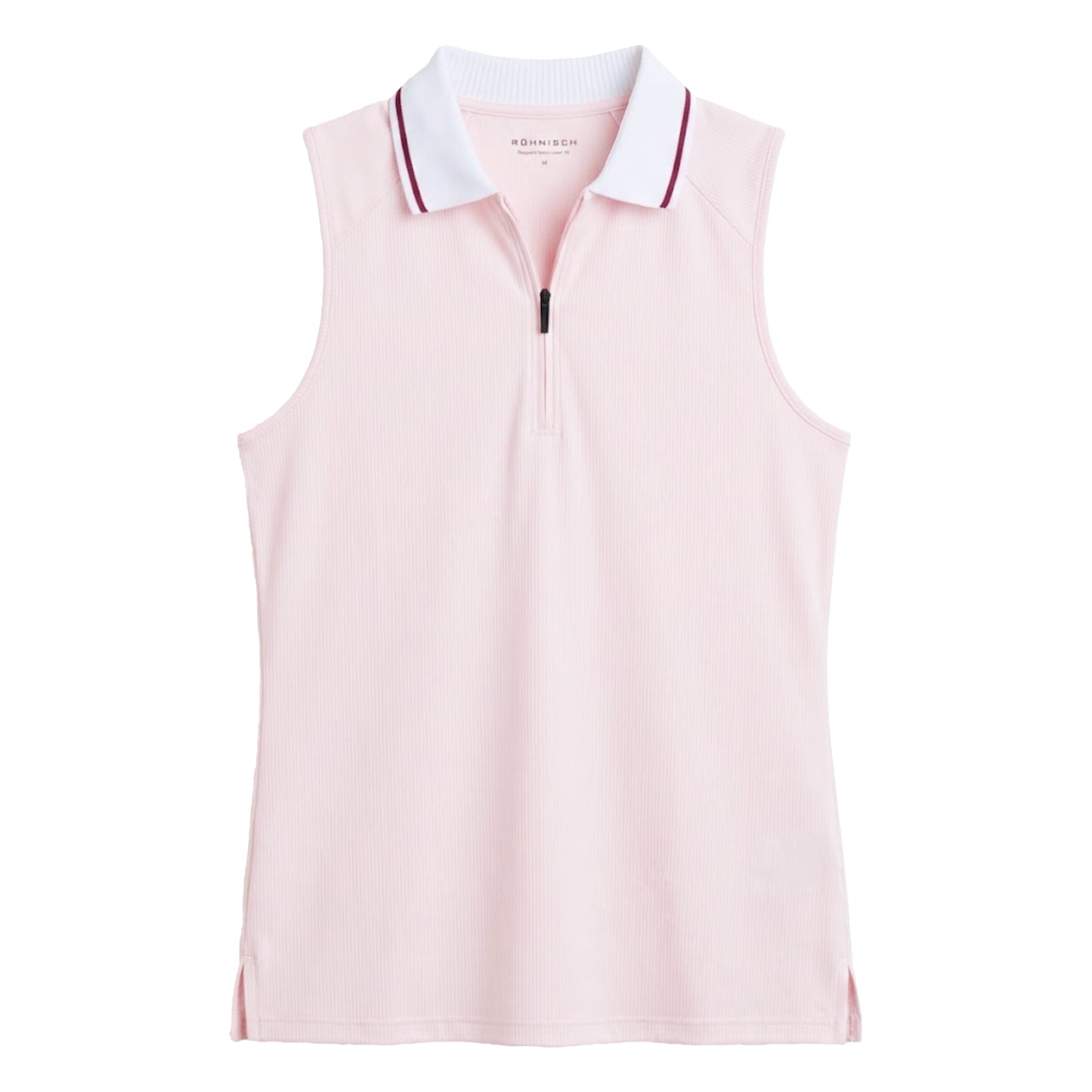 Rohnisch Ladies Rib Sleeveless Golf Polo Shirt 000987
