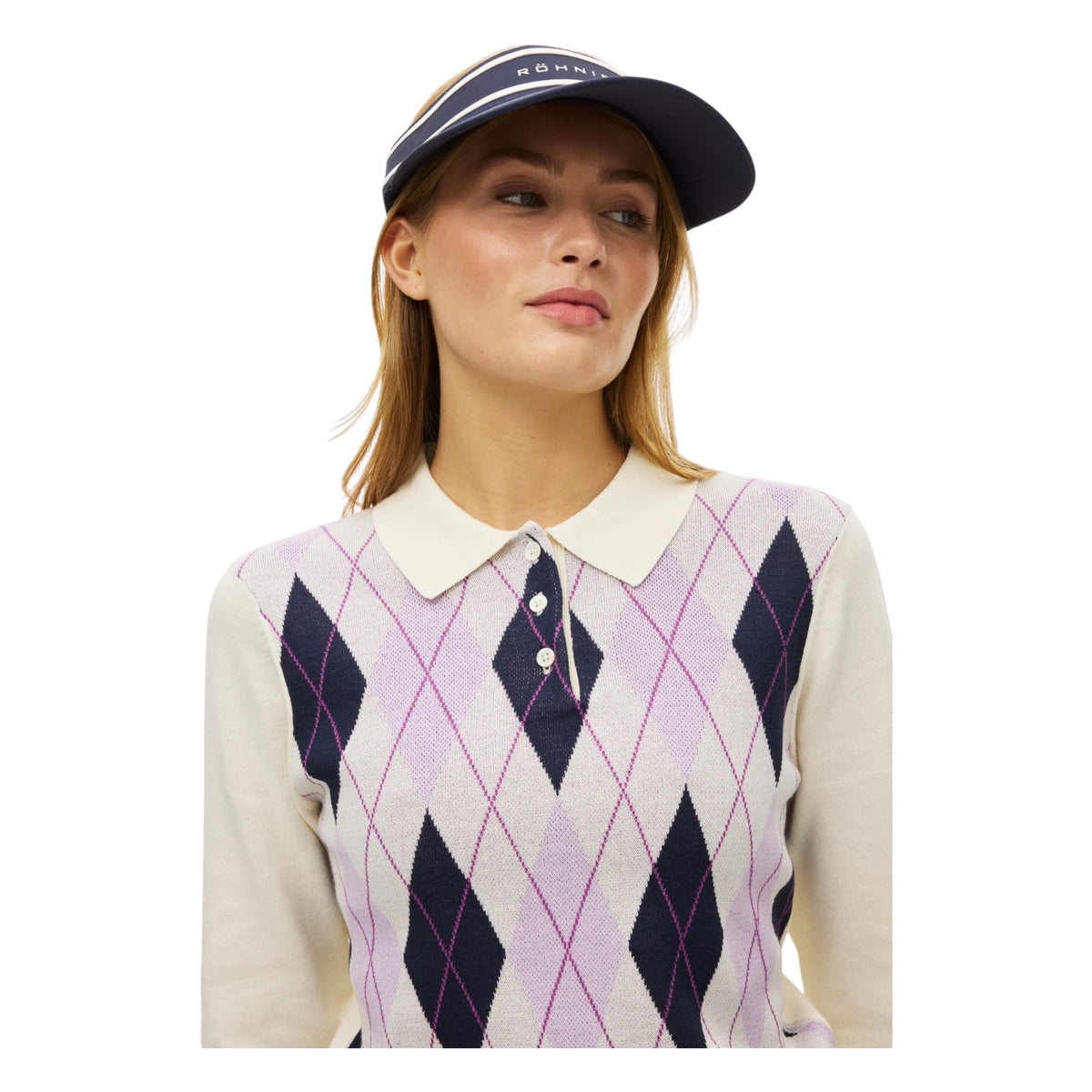 Rohnisch Ladies Heritage Knitted Golf Polo Shirt 001102