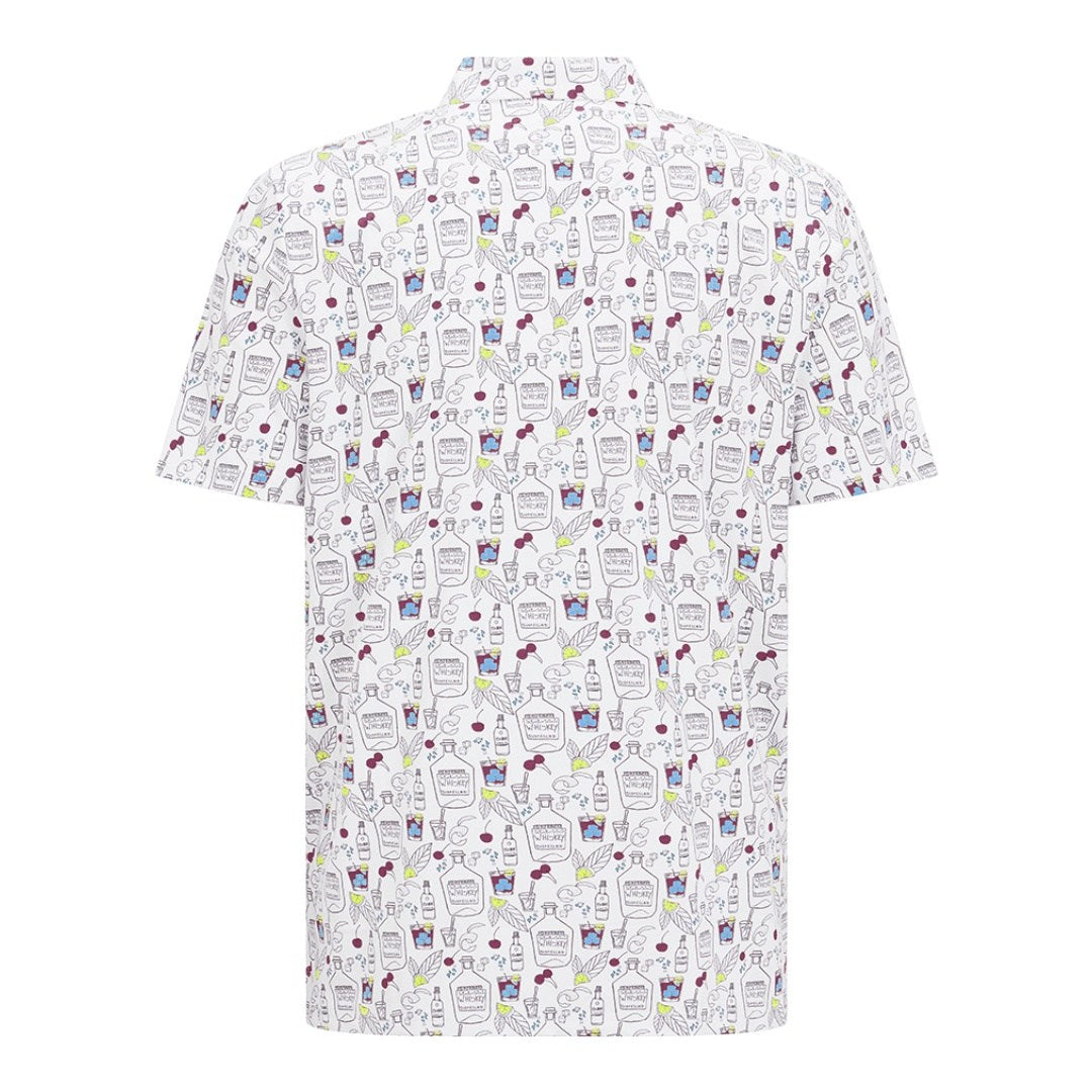 Original Penguin Whiskey Printed Golf Polo Shirt OGKSB009GG