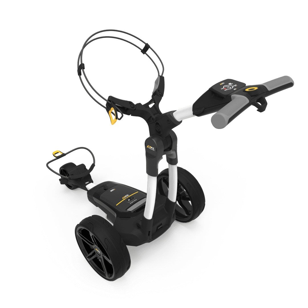 White Powakaddy FX3 Electric Golf Trolley | 36 Hole Lithium Battery