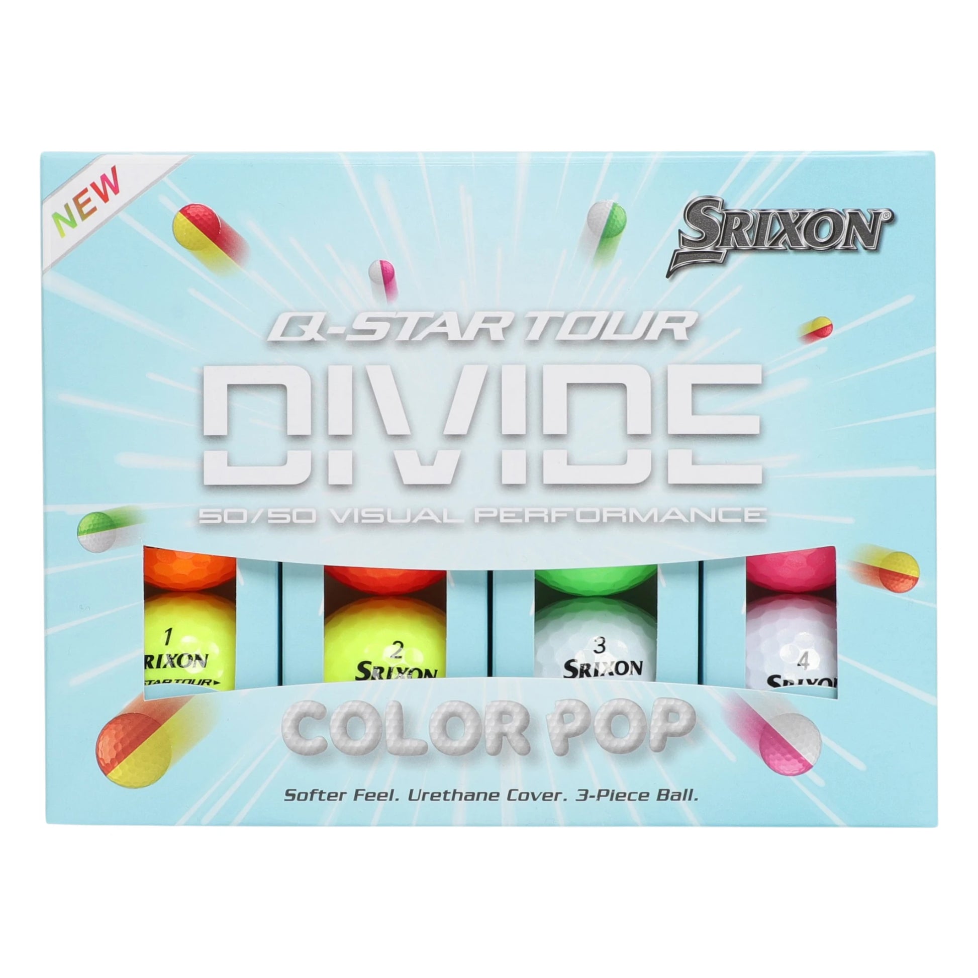 Srixon Q Star Tour Golf Balls Divide | Multi