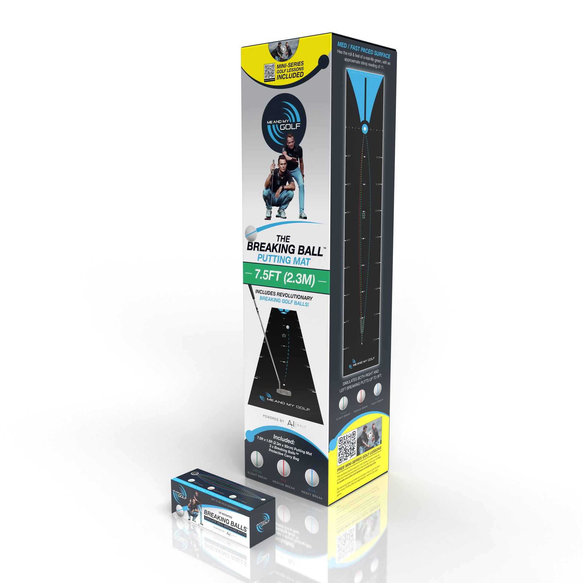 Me and My Golf Breaking Ball 7.5ft Putting Mat