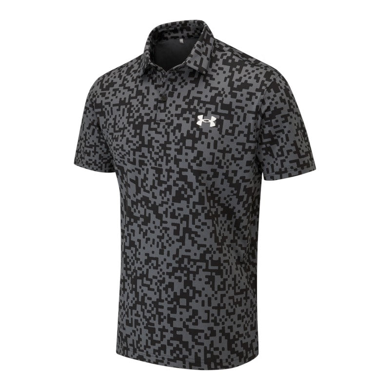 Under Armour Tee To Green Printed Golf Polo Shirt 1383715