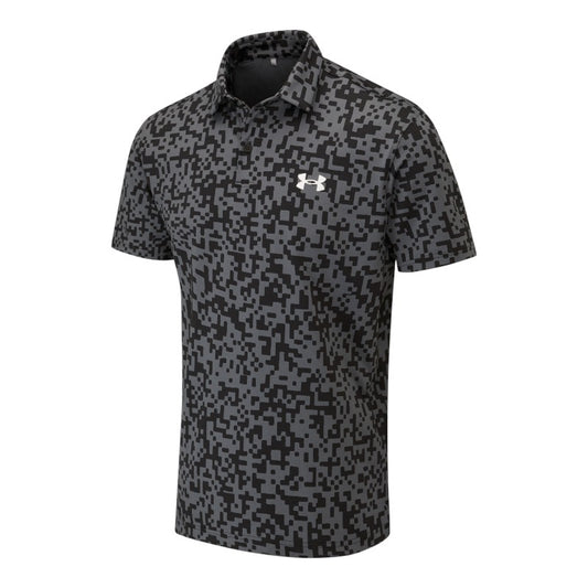Under Armour Tee To Green Printed Golf Polo Shirt 1383715