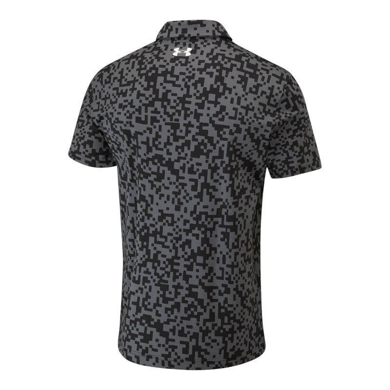 Under Armour Tee To Green Printed Golf Polo Shirt 1383715
