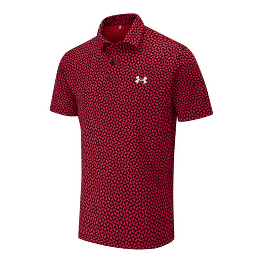 Under Armour Tee To Green Printed Golf Polo Shirt 1383715