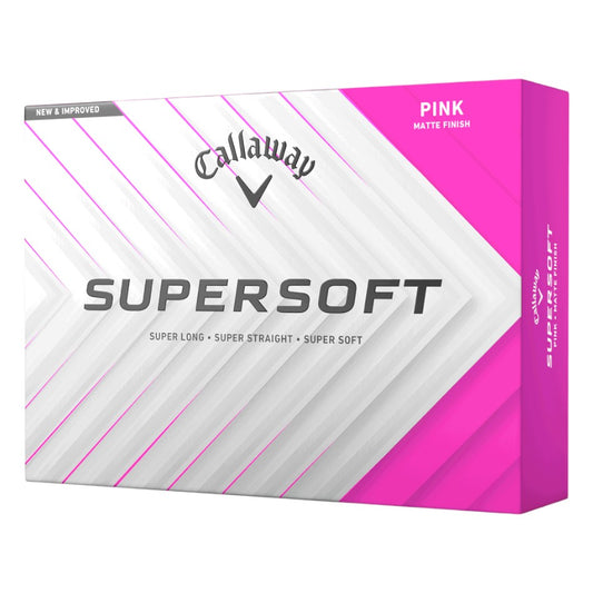 Callaway 2025 Supersoft Golf Balls | Matte Pink