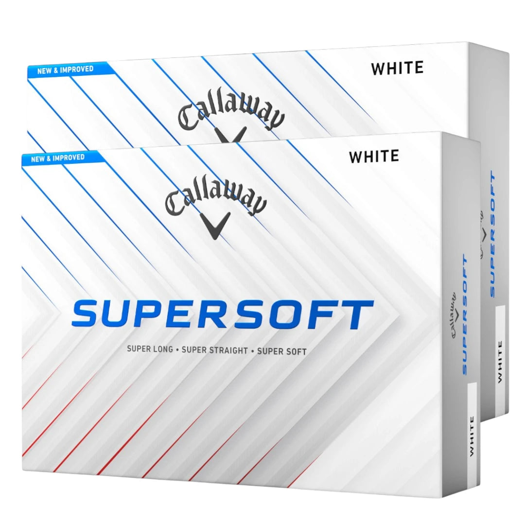 Callaway 2026 Supersoft White Golf Balls | Double Dozen
