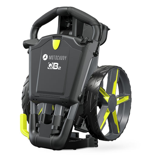 Motocaddy QB2 Golf Push Trolley | Lime