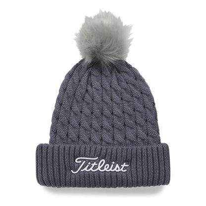 Titleist Cable Knit Pom Pom Golf Beanie TH23WCKNPN2