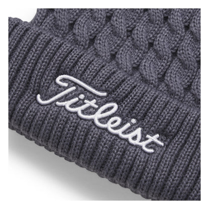 Titleist Cable Knit Pom Pom Golf Beanie TH23WCKNPN2