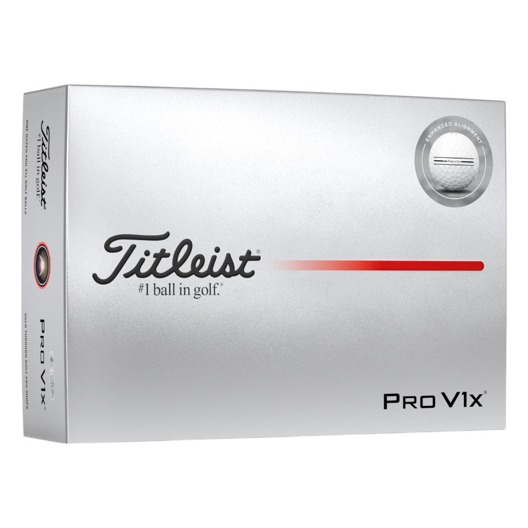 Titleist 2025 Pro V1x Enhanced Align Golf Balls | White