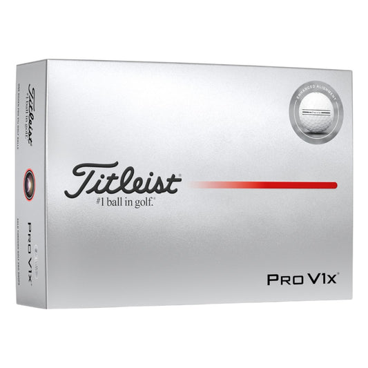 Titleist 2025 Pro V1x Enhanced Align Golf Balls | White