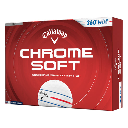 Callaway 2026 Chrome Soft 360 Triple Track Golf Balls | White
