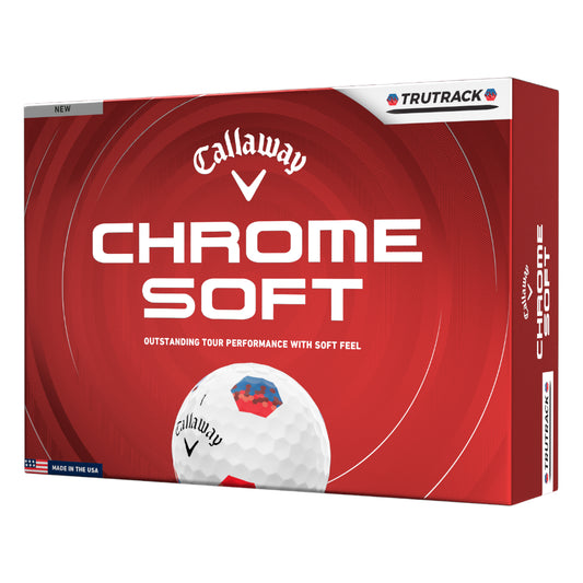 Callaway 2026 Chrome Soft TruTrack Golf Balls | White