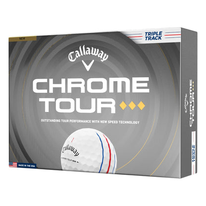 Callaway Chrome Tour Triple Diamond Triple Track Golf Balls | White
