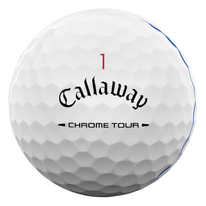 Callaway 2026 Chrome Tour Triple Track Golf Balls | White