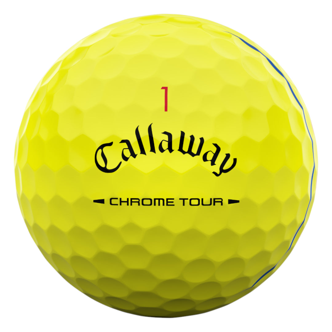 Callaway 2026 Chrome Tour Triple Track Golf Balls | Yellow