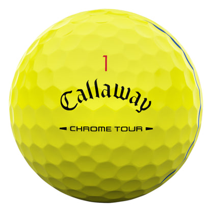 Callaway 2026 Chrome Tour Triple Track Golf Balls | Yellow