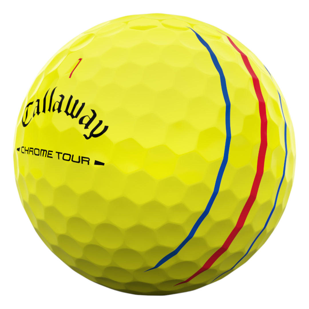 Callaway 2026 Chrome Tour Triple Track Golf Balls | Yellow