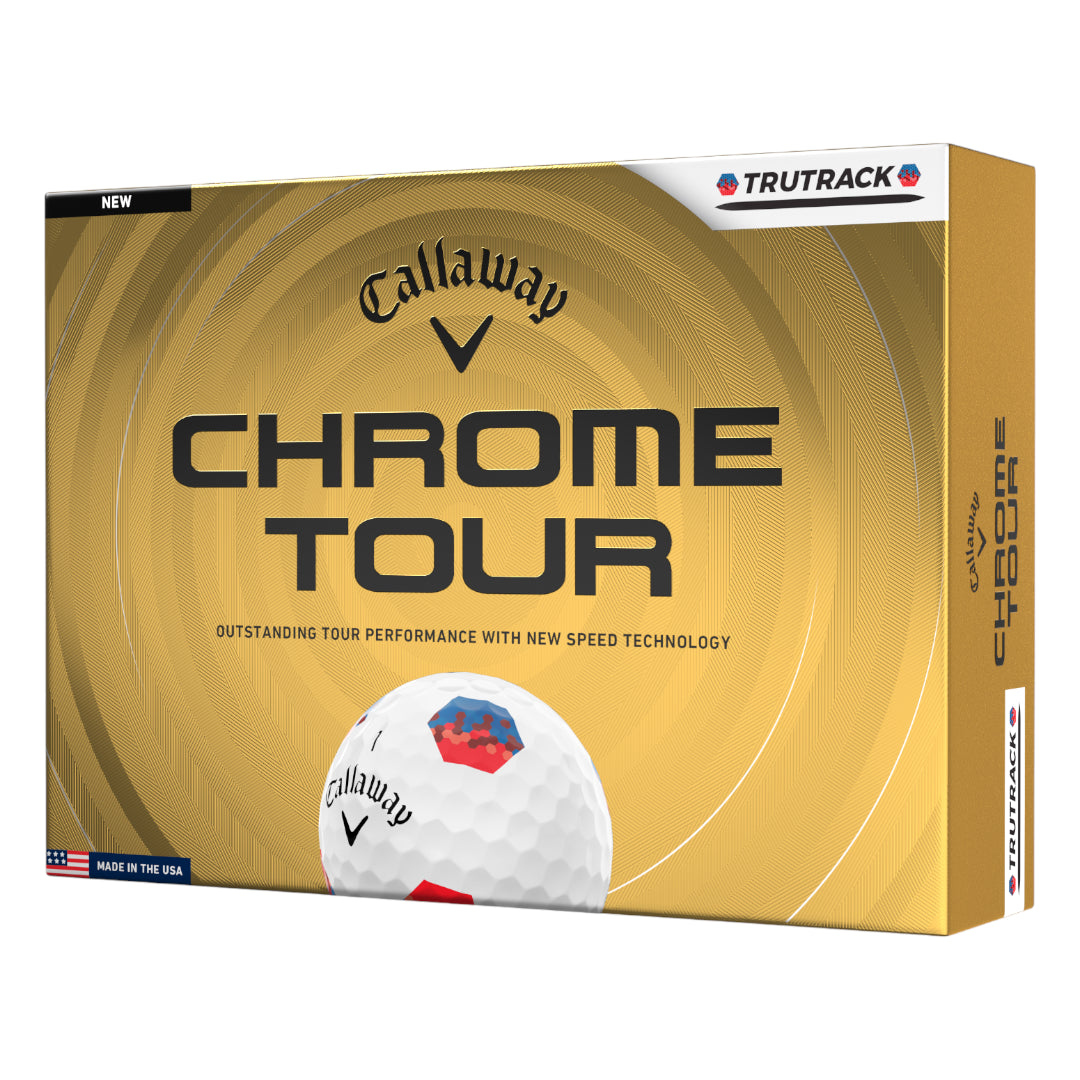 Callaway 2026 Chrome Tour TruTrack Golf Balls | White