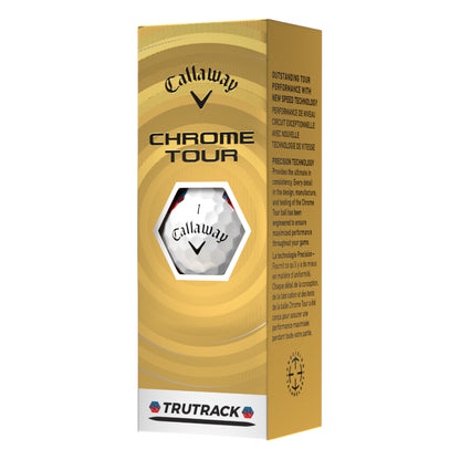 Callaway 2026 Chrome Tour TruTrack Golf Balls | White