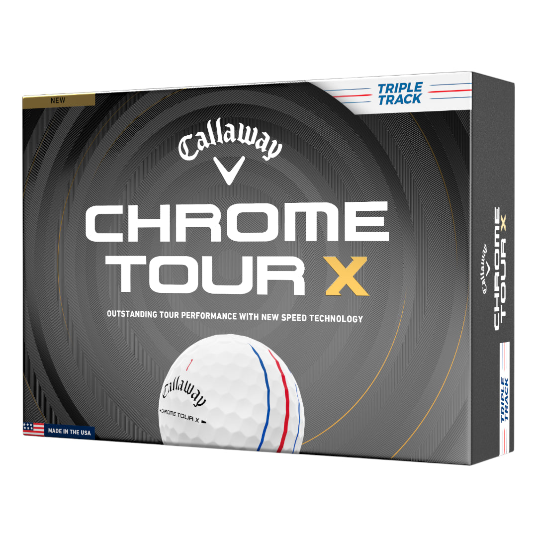 Callaway 2026 Chrome Tour X Triple Track Golf Balls | White