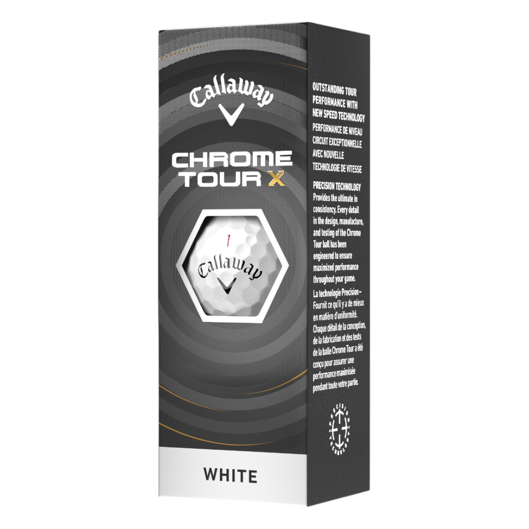 Callaway 2026 Chrome Tour X Golf Balls | White