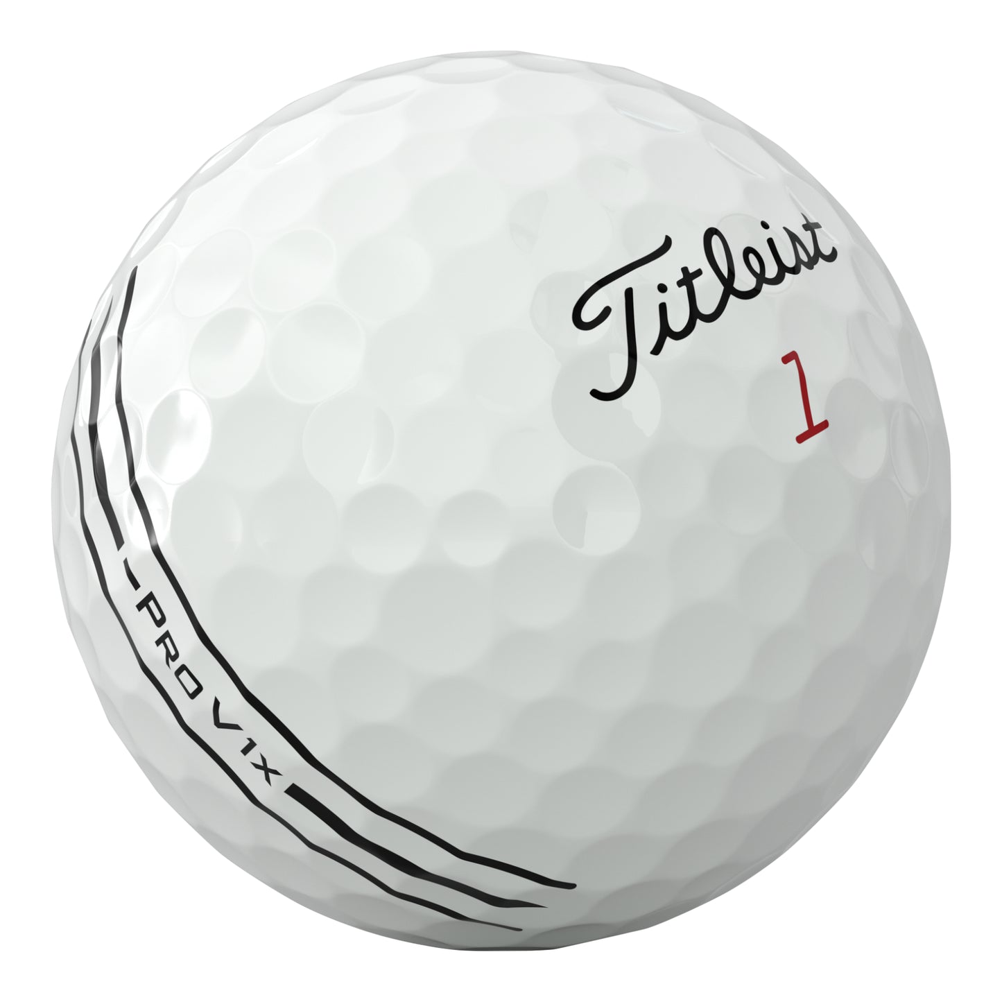 Titleist 2026 Pro V1X Left Dash Aim Enhanced Align Golf Balls | White