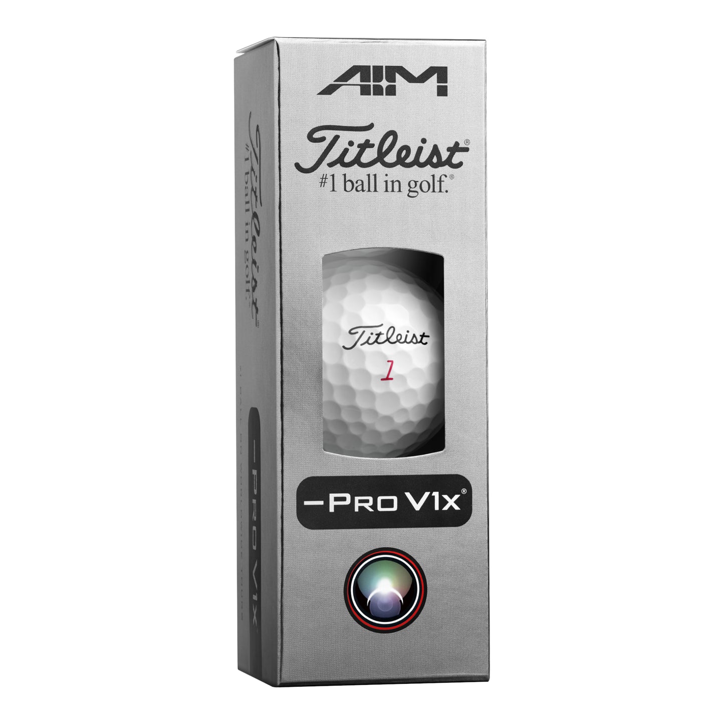 Titleist 2026 Pro V1X Left Dash Aim Enhanced Align Golf Balls | White