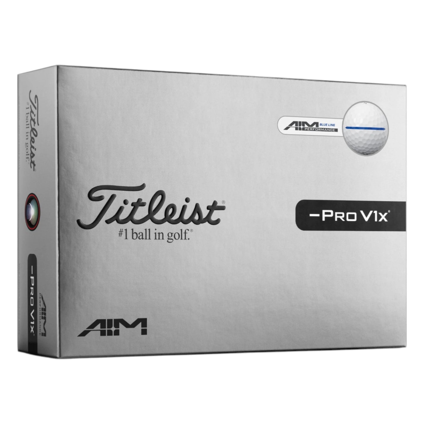 Titleist 2026 Pro V1x Left Dash AIM Performance Golf Balls | White